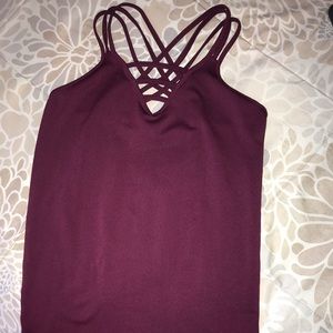 Shirt burgundy color